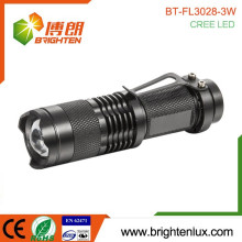 Hot Sale AA Battery Small Pocket Zoom Focus red torch